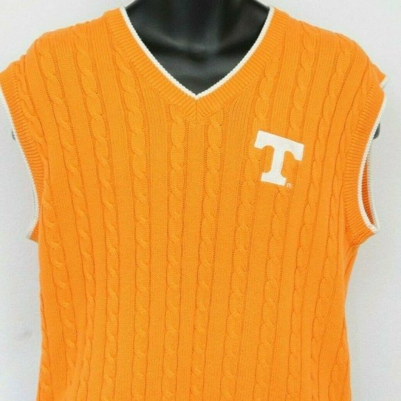 Joe College Other - Joe College University of Tennessee Volunteers UT Sweater Vest Cable Knit Mens M